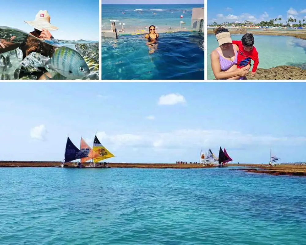 O que fazer em Porto de Galinhas. Piscinas naturais do centro