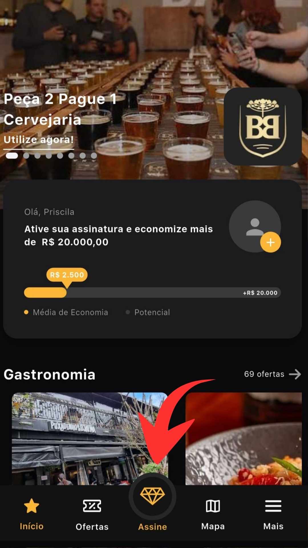 O que é o Prime Gourmet. Clique em assine, para fazer a assinatura