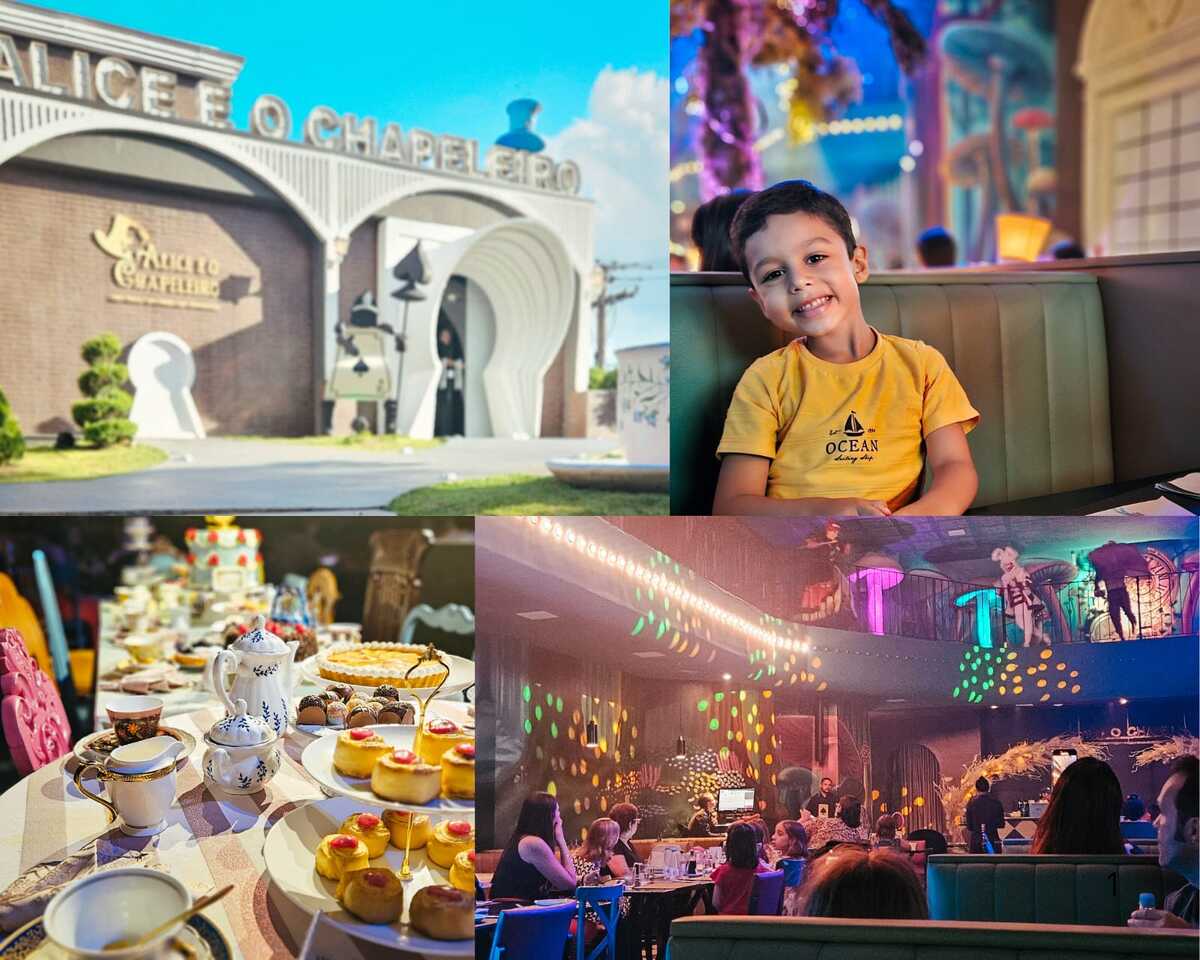 Gramado com crianças. Restaurante Alice e o Chapeleiro