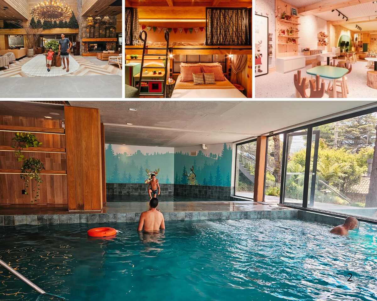 Gramado com crianças. Imagens do hotel Alpestre