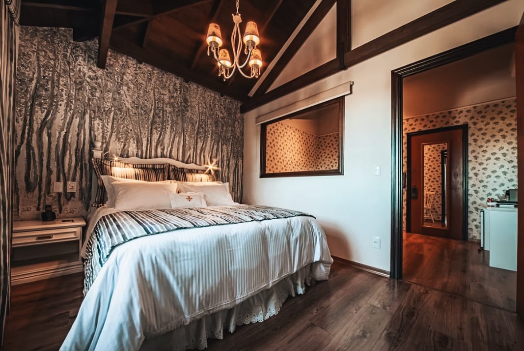 Hotel para crianças em Gramado, quarto do hotel Casa da Montanha