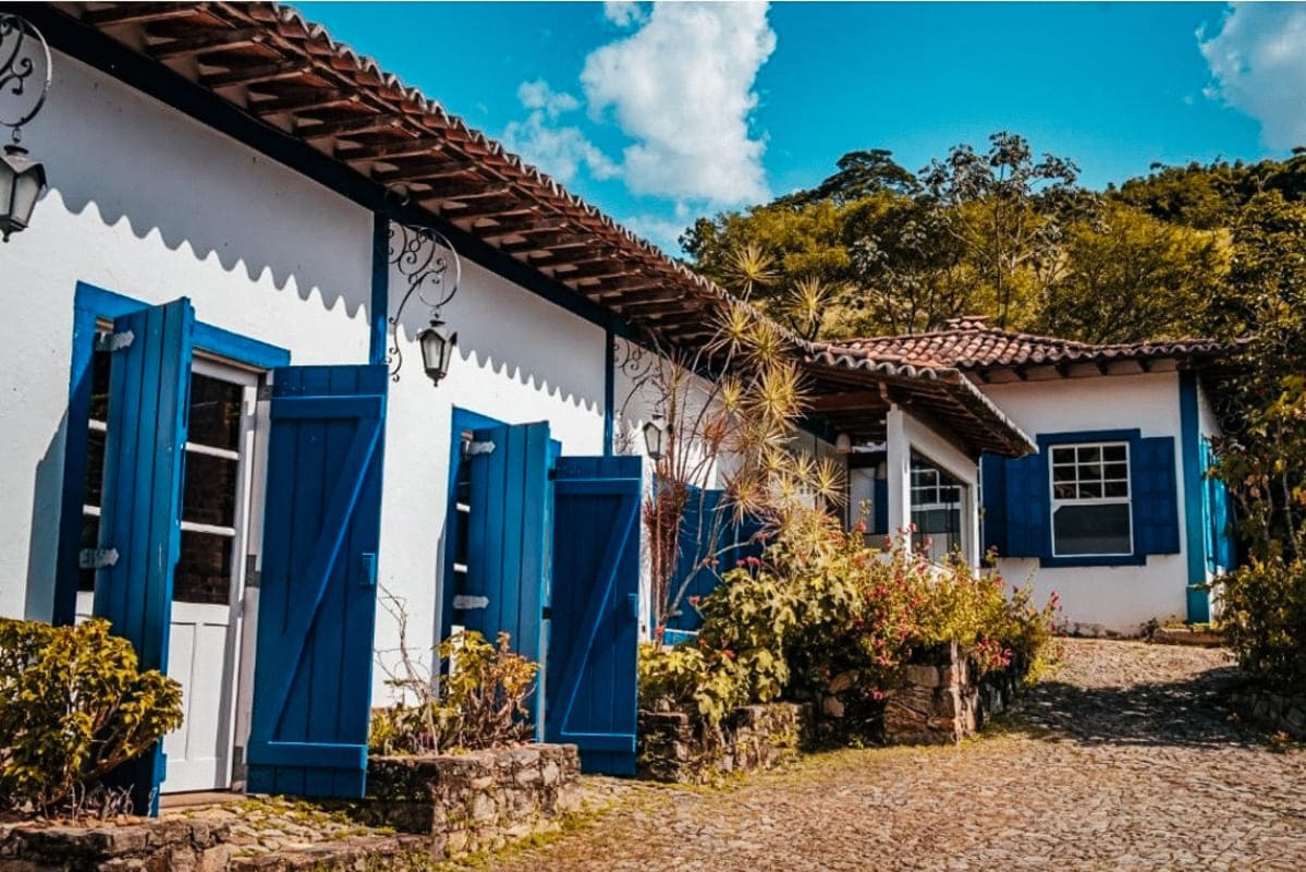 Melhores hotéis fazenda no RJ. Área externa do hotel fazenda Florença.