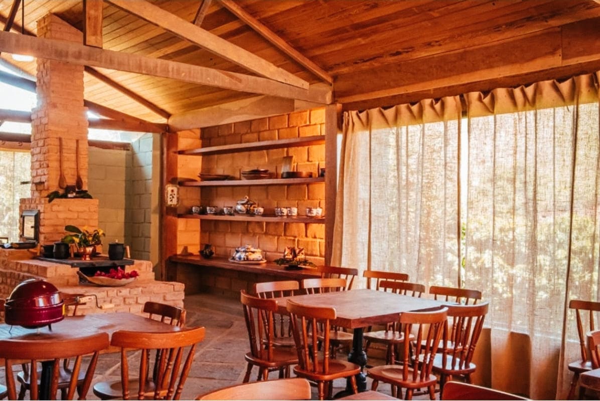 Melhores hotéis fazenda no RJ. Restaurante do hotel fazenda Florença.