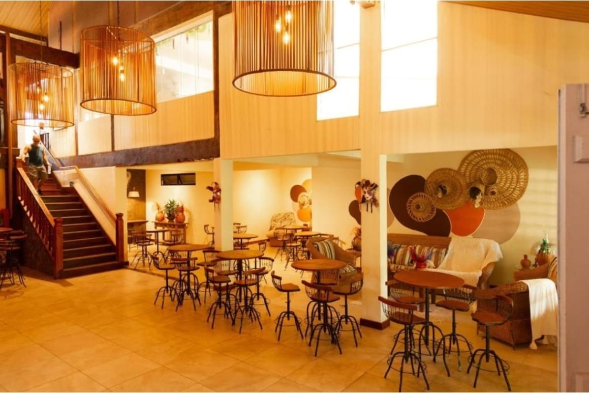 Melhores hotéis fazenda no RJ. Restaurante no Hotel Fazenda Rochedo.