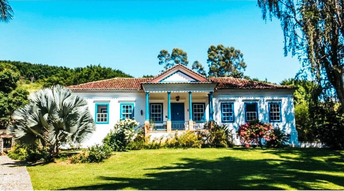 Melhores hotéis fazenda no RJ. Fachada do hotel fazenda Florença.