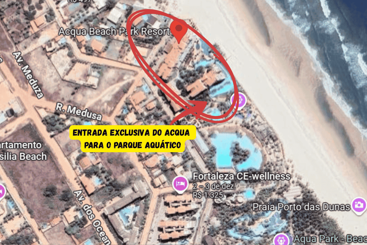 Onde ficar no Beach Park. Localização do Acqua Beach Park Resort